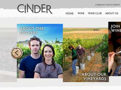 Cinder web wine