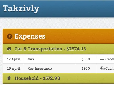Expenses finance money texture web app
