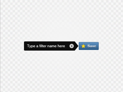 Save Filter button buttons filter save star ui