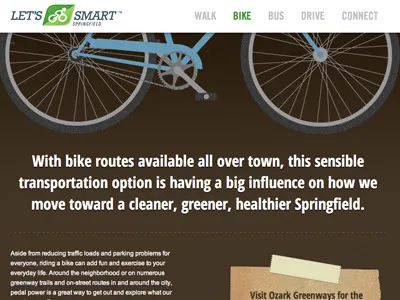 Let's Go Smart bike illustration texture type