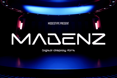 MADENZ – Digital Display Font adventure branding design digital display display font font futuristic gaming illustration modern movie poster scifi space techno youtube