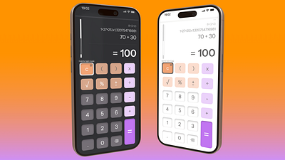 Calculator with Night Mode - Daily UI calculator nightmode ui ux