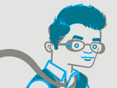 Poster Project 2 color character illustration