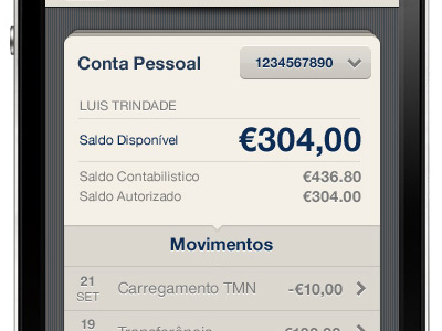 iPhone Bank App accounts app bank iphone stacks ui