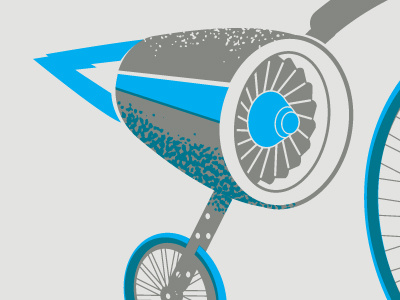 Poster Project 2 color flame jet wheel