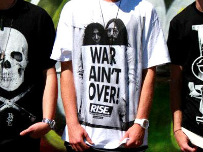 War Ain't Over Yo art clothing fashion photography rise screen print street wear