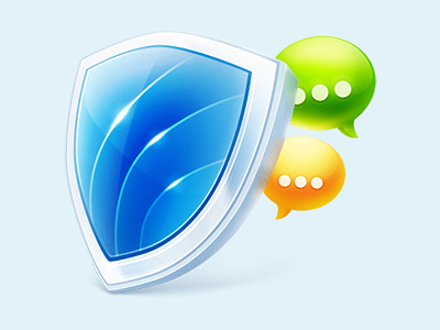 Security Icon chat icon shield