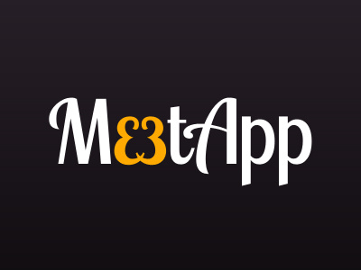 Logo for MeetApp design logo metro mobile phone windows