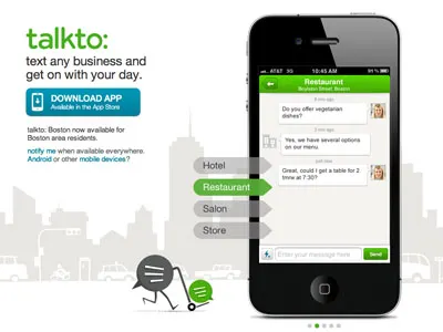 T05 app boston green icon illustration iphoe talkto ui