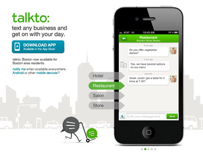 T05 app boston green icon illustration iphoe talkto ui