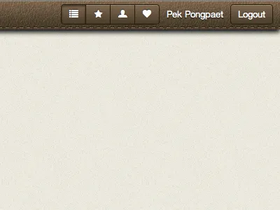 Header for a new app app bootstrap brown css header leather web