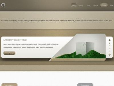 Portfolio Redesign css3 html5 portfolio projectile redesign web