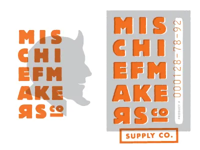 Mischief Makers Facelift branding identity makers mischief print
