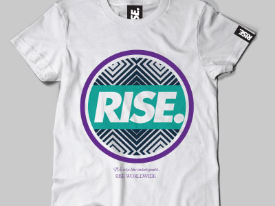 RISE tshirt art clothing fashion illustration illustrator photoshop rise screen print streetwear