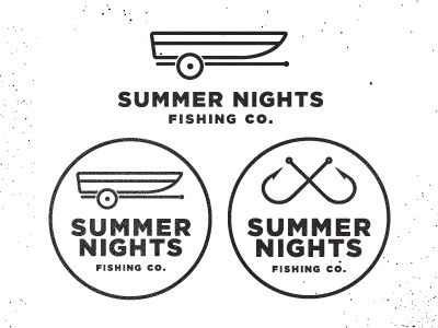 Summer Nights for fun icon logo mark