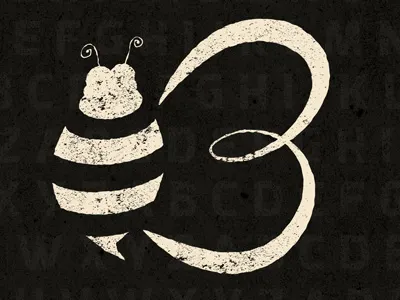 Bee B lettering