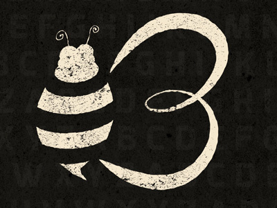 Bee B lettering