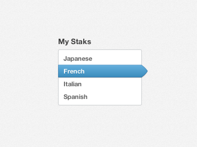 My Staks arrow css stak