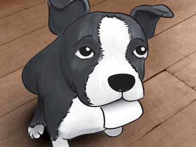 Puppy 2 cute dog illustration puppy