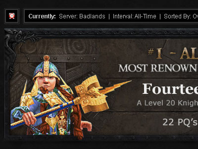 WAR - Leaderboard UI Refresh (01) ea leaderboards mythic entertainment ui warhammer warhammer online website