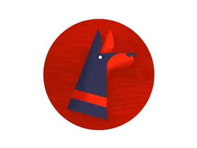 Doberman circles dogs woof