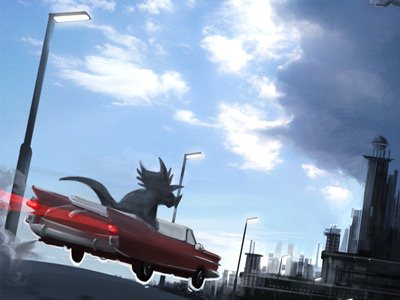 Almost Home concept art digital painting illustration