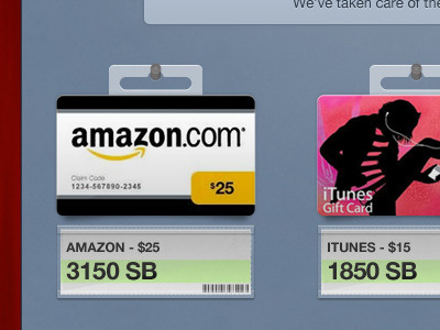 Swag Store gift card price tag skeuomorphic store storefront swag swagbucks