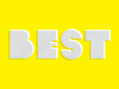 Best Type best black lines type typography white yellow