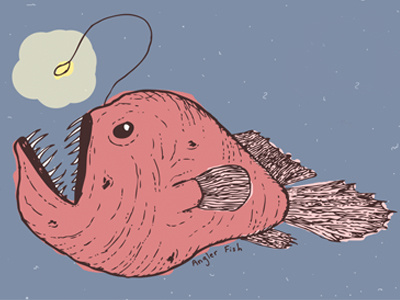 Angler Fish amnh angler fish fish illustration