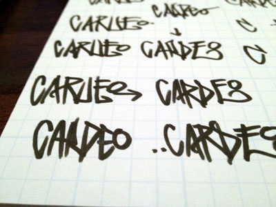 Cardeo Logo Sketches logo script