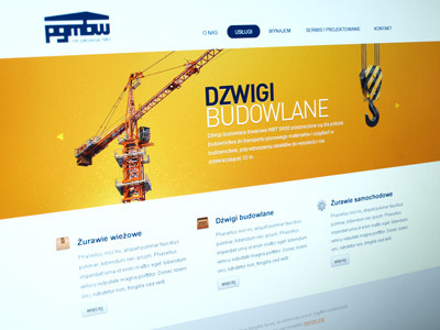 Crane crane design jcd page web wysoko