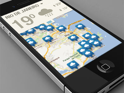 Alerta Chuva alert android app application devices dpaola gps iphone mobile rain rio rio de janeiro ui windows windows phone