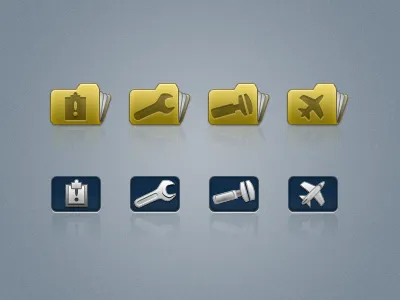 Icons folders icons items