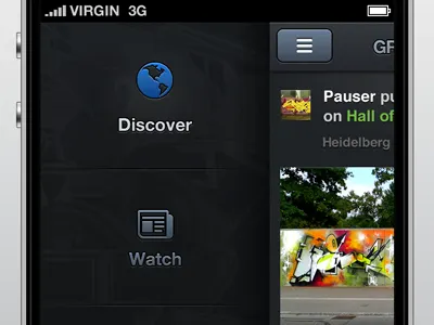 Graffiti Walls App app dark graffiti iphone slider