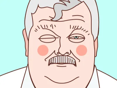 Basil Marceaux basil basil marceaux illustrator line line art lines local politician marceaux politician portrait vector