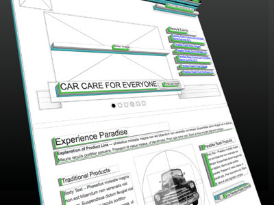 Visualizing IA Elements 3d prototype prototyping wireframe wireframing