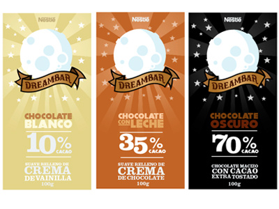 Dreambar Chocolate bar chocolate moon packaging