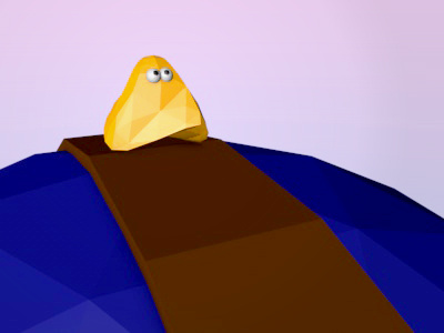 Blob dude abstraction c4d character lowpoly