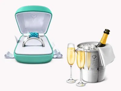 For wannafun.ru champagne glasses jewelry ring tiffany