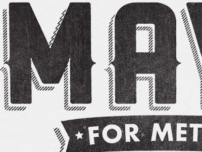 Mayo 1 black futura ranger texture typography