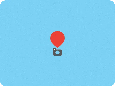 Gretten Aerial Photo icon aerial balloon icon illustration logo photo