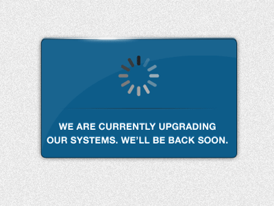 Server Maintenance (gif) loading server maintenance ui