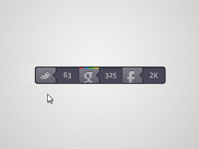 Social bar animated gif facebook google social twitter web