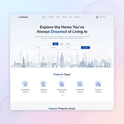 Homle - Real Estate Landing Page bootstrap cleandesign landingpage moderndesign propertywebsite react18 reactjs realestate realestatetemplate realestateui responsivedesign ui uiinspiration uiuxdesign webdesign webtemplate