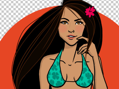 Work In Progress: Illustration hawaiian illustration photoshop