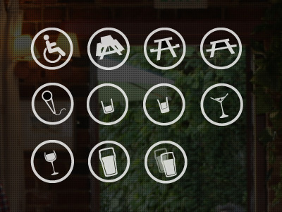 Pub Website Icons - Take 2 / Part 2 icons opacity pattern pub