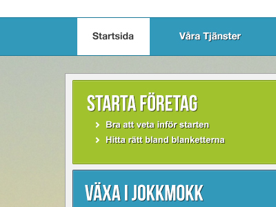 Jokkmokk - Website blueish green web design website