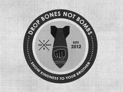 bones not bombs bombs bones design fist fist bumb kindness usa made