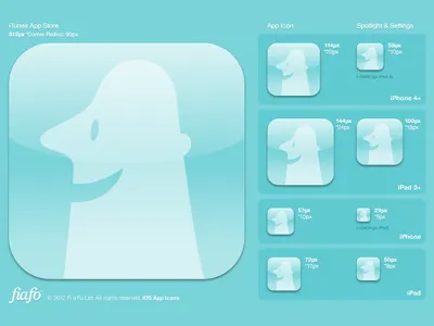 iOS App Icons - PSD template icon icons ios photoshop ps template