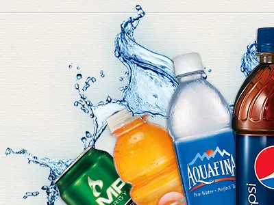 Corwin Beverage Co. animation bottles canvas distributor html5 paper pepsi soda splash water